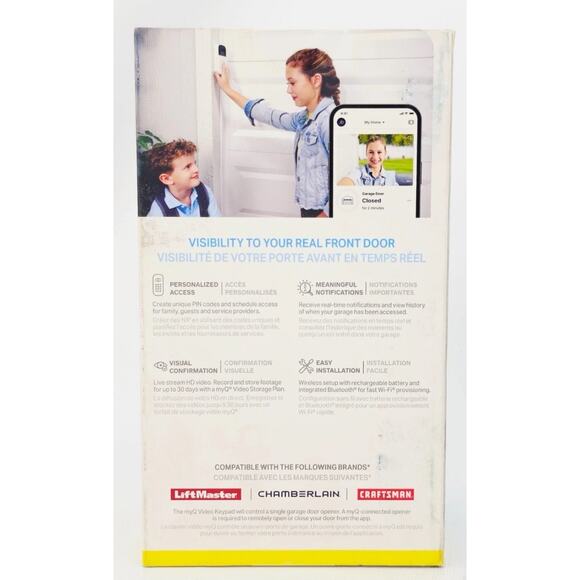 Chamberlain my Q Smart Garage Video Keypad - White - MYQ-K40TXXW 8098 - Picture 3 of 5